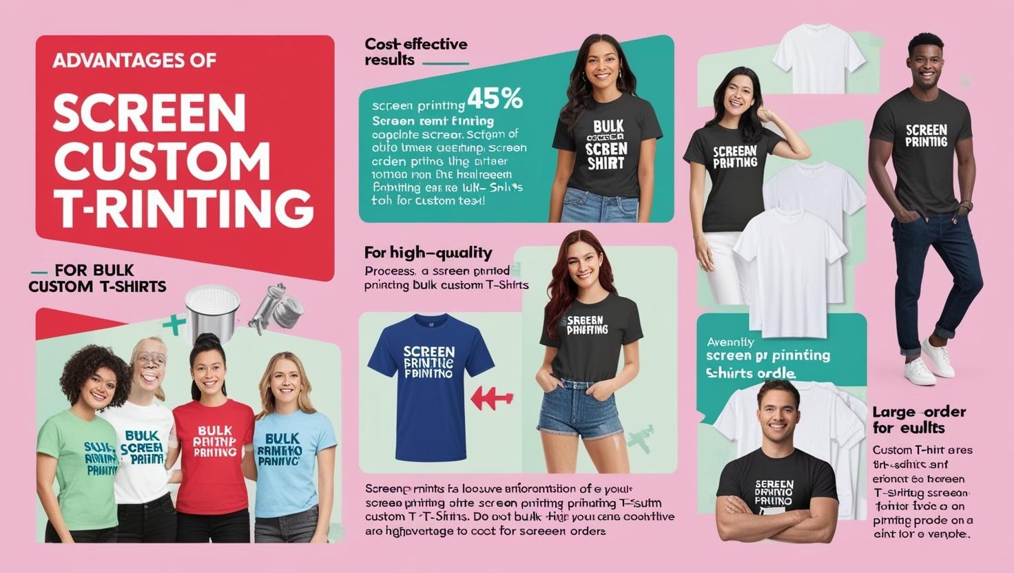 Why Screen Printing Is the Best Option for Bulk Custom T-Shirts
